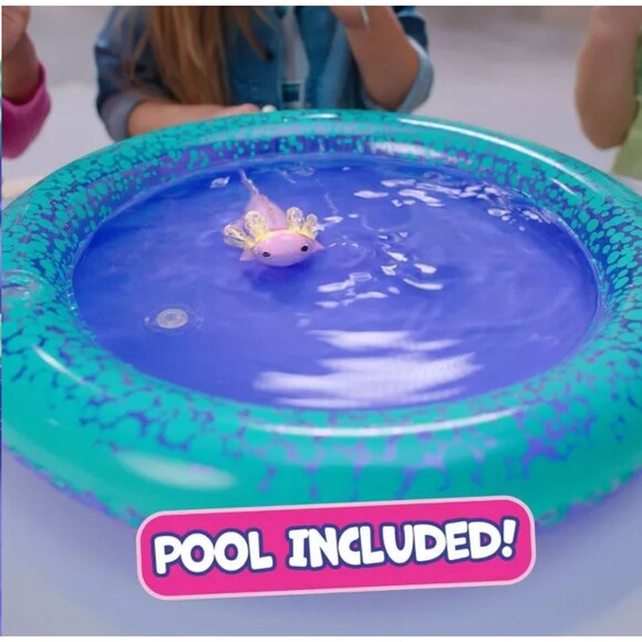 Fingerlings Baby Axolotl Alix Inflatable Pool Set Playset Pink Ready to ship - Picture 5 of 5